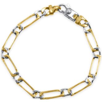 Pompeii3 Mens Link 14k Gold (12gram) or Platinum (19gram) 5.5mm Bracelet 8