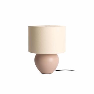 Leitmotiv Leitmotiv Alma Cone L&aacute;mpara De Mesa Marr&oacute;n Arena Elegante