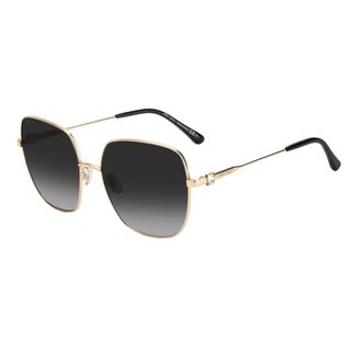 Jimmy Choo London Sunglasses, female, Yellow, Size: 59 MM Bicolor Metal Sunglasses