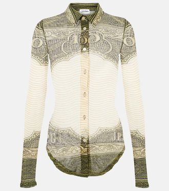 Jean Paul Gaultier Printed mesh shirt