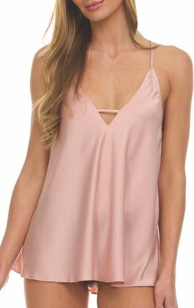 Flora Nikrooz Victoria Satin Camisole in Blush at Nordstrom, Size X-Large