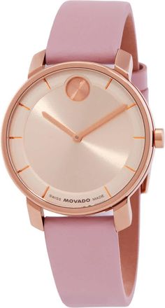 Movado Bold Quartz Rose Gold Dial Ladies Watch 3601078