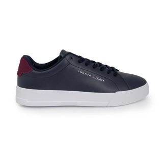Tommy Hilfiger Blue Leather Trainers with Laces - male - Tommy Hilfiger - Sneakers - Blue - 9 UK - Shoes