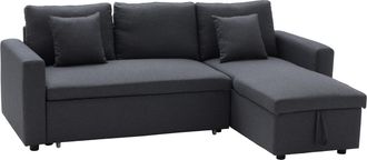 Happy Garden Happy Garden - Sof&aacute; Cama Clark 3 Plazas Color Gris Jaspeado