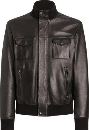 Dolce & Gabbana Lambskin Bomber Jacket