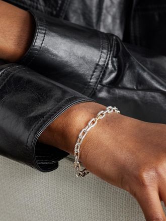 David Yurman Madison Sterling Silver and 18-Karat Gold Chain Bracelet