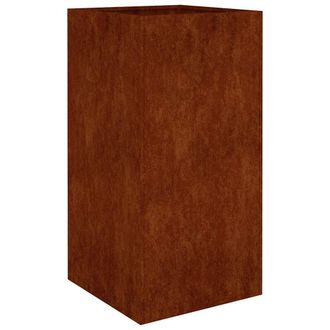 vidaXL Jardinera De Acero Corten 40x40x80 Cm Vidaxl