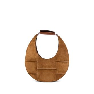 STAUD ベージュ 円筒形ショルダーバッグ PINE HOBO DUNE