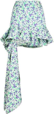 Paco Rabanne Falda Mini Estampada con Volantes Liberty - Skirts - Mujer - Multicolor - S