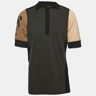 Roberto Cavalli Multicolor Patterned Cotton Polo T-Shirt
