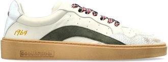 Dsquared2 Schoenen, Heren, Beige, 41 EU, Leer, Rider Sneakers