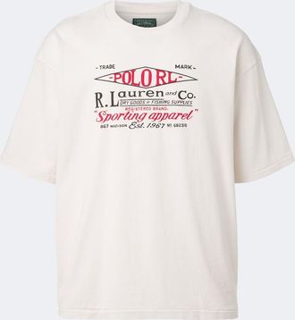 Polo Ralph Lauren T-shirt in jersey di cotone con stampa