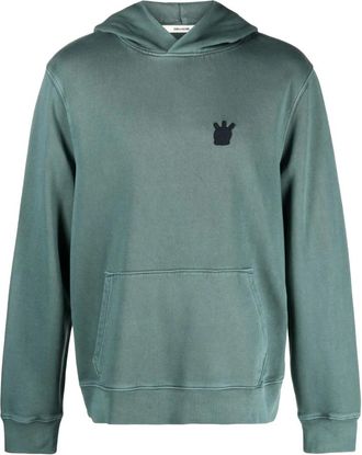 Zadig&Voltaire Felpa con cappuccio Sanchi Skull - - Sweatshirts & Hoodies - Uomo - Verde - L
