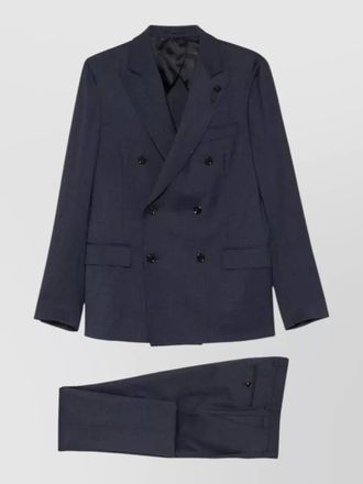 Lardini wool double-breasted suit