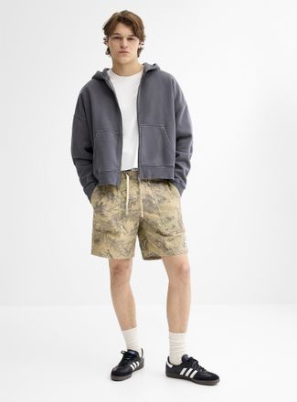 Rhythm Mens Muted forest camo short