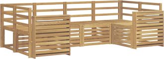 vidaXL Conjunto De Sof&aacute;s De Exterior 6 Uds. Blanco Vidaxl
