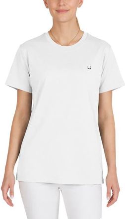 Dalix Womens Lil Smile Jersey Relaxed Tee in White at Nordstrom, Size Xx-Large