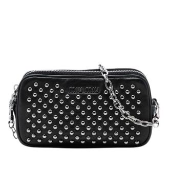 Miu Miu Pre-owned Cross Body Bags, female, Black, Size: ONE SIZE Pre-owned Crossbody Bag