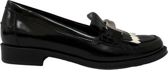 Tod's TodS Womens Leather Gommino Fringe Double T Loafer (Authentic Pre-Loved)