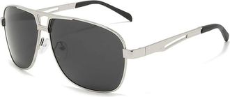 Generic Polarized Sunglasses for Men - Double Beam Skeleton Design, Side Cutout, Effectively Blocks Glare - Ideal for Driving, Fishing, and Travel