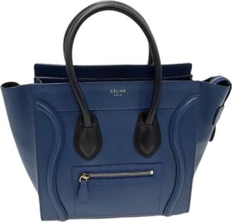 Celine Pre-owned Handbags, female, Blue, Size: ONE SIZE Pre-owned Vintage Handbag