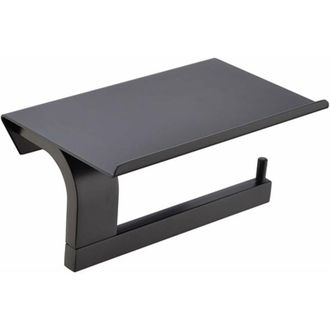 OEM Portarrollos De Papel Higi&eacute;nico Cl&aacute;sico Con Estante, Acero Inoxidable, Soporte Para Rollo De Papel Higi&eacute;nico, Montaje En Pared, Accesorio De Ba&ntilde;o, Neg