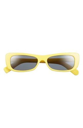 Jacquemus Capri Rectangular Sunglasses in Celadine/yellow/grey at Nordstrom Rack