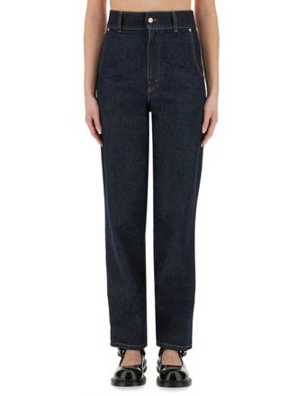Moschino Blue Straight High Rise Jeans