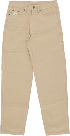 Karl Kani Baggy Workwear Broek Sand - Heren - Straight fit broeken - Beige - S - Katoen - Broeken