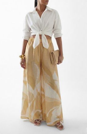 Diarrablu Rocio Super-wide Jant Pants in Rocio Yellow at Nordstrom, Size 3X-Large