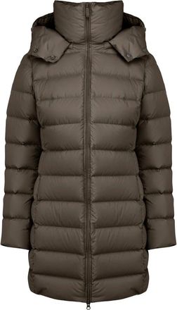 Bomboogie Chaqueta acolchada con capucha de corte entallado - Coats - Mujer - Marr&oacute;n - 3XL