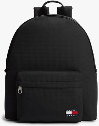 Tommy Hilfiger Mens Tommy Jeans Essential Ripstop Backpack - Black