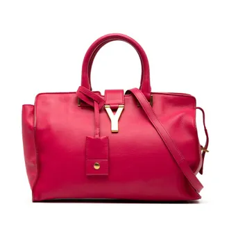 Saint Laurent Pre-owned Saint Laurent Small Leather Classic Y Cabas Satchel Ladies QRBSH96MCNUYOM4B