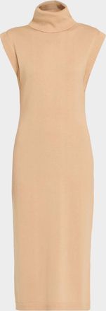 SIMKHAI Cashmere-Cotton Sleeveless Sweater Dress