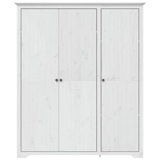 Berkfield Home Wardrobe BODO White 151.5x52x176.5 cm Solid Wood Pine