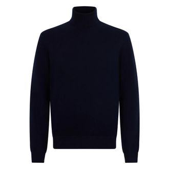 Malo Truien & Vesten, Heren, Blauw, 2Xl, Kasjmier, Cashmere coltrui