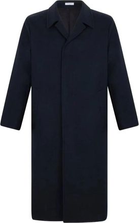 Boglioli Enkelrijige overjas van wolmix - Heren - Mantel - Blauw - L - Wol - Jassen