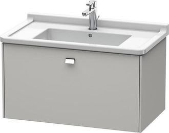Duravit Duravit Brioso Neceser De Pared 82,0 X 46,9 Cm, 1 Extra&iacute;ble, Para Lavabo Starck 3 030480, Color (frente/cuerpo): Gris Hormig&oacute;n Decoraci&oacute;n Mate, Mango 