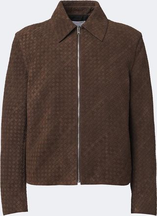 Bottega Veneta Giacca Intrecciato in suede