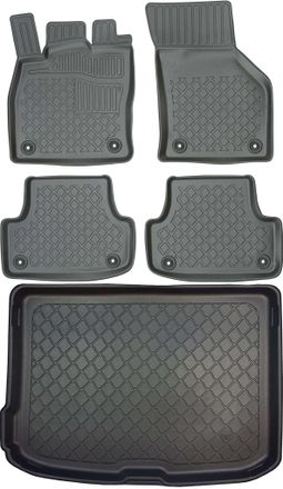 OEM Juego De Alfombrillas Para Coche Y Maletero Para Audi A3 8v Hatchback (de Agosto De 2012 A Marzo De 2020)
