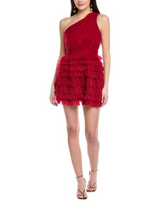 endless rose One-Shoulder Tulle Dress