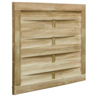 vidaXL Vidaxl - Puerta De Jard&iacute;n Madera De Pino Impregnada Verde 100x75 Cm