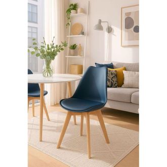 Regalos Miguel Sillas Comedor - Silla Synk Basic - Azul Oscuro