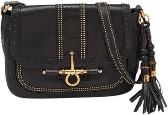 Gucci Pre-owned Cross Body Bags, female, Black, Size: ONE SIZE Pre-owned Vintage Cross Body Bag