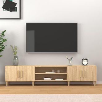 Berkfield Home TV Cabinet Sonoma Oak 180x31.5x40 cm Engineered Wood in Brown