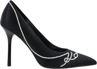 Karl Lagerfeld Sarabande Pomp - Dames - Pumps - Zwart - 40 EU - Polyester - Schoenen