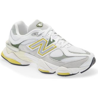 New Balance Gender Inclusive 9060 Sneaker in Nb 103 White/Apollo Gold at Nordstrom, Size 13.5 Womens