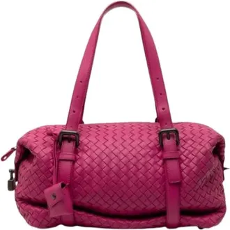 Bottega Veneta Pre-owned Handbags, female, Purple, Size: ONE SIZE Pre-owned Vintage Shoulder Bag