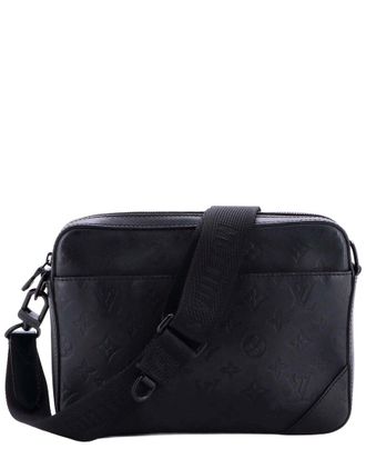 Louis Vuitton Black Monogram Shadow Duo Messenger (Authentic Pre-Loved)