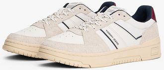 Tommy Hilfiger Mens Tommy Jeans Suede Cupsole Sneaker - Red / White / Blue - US 10 / EU 43